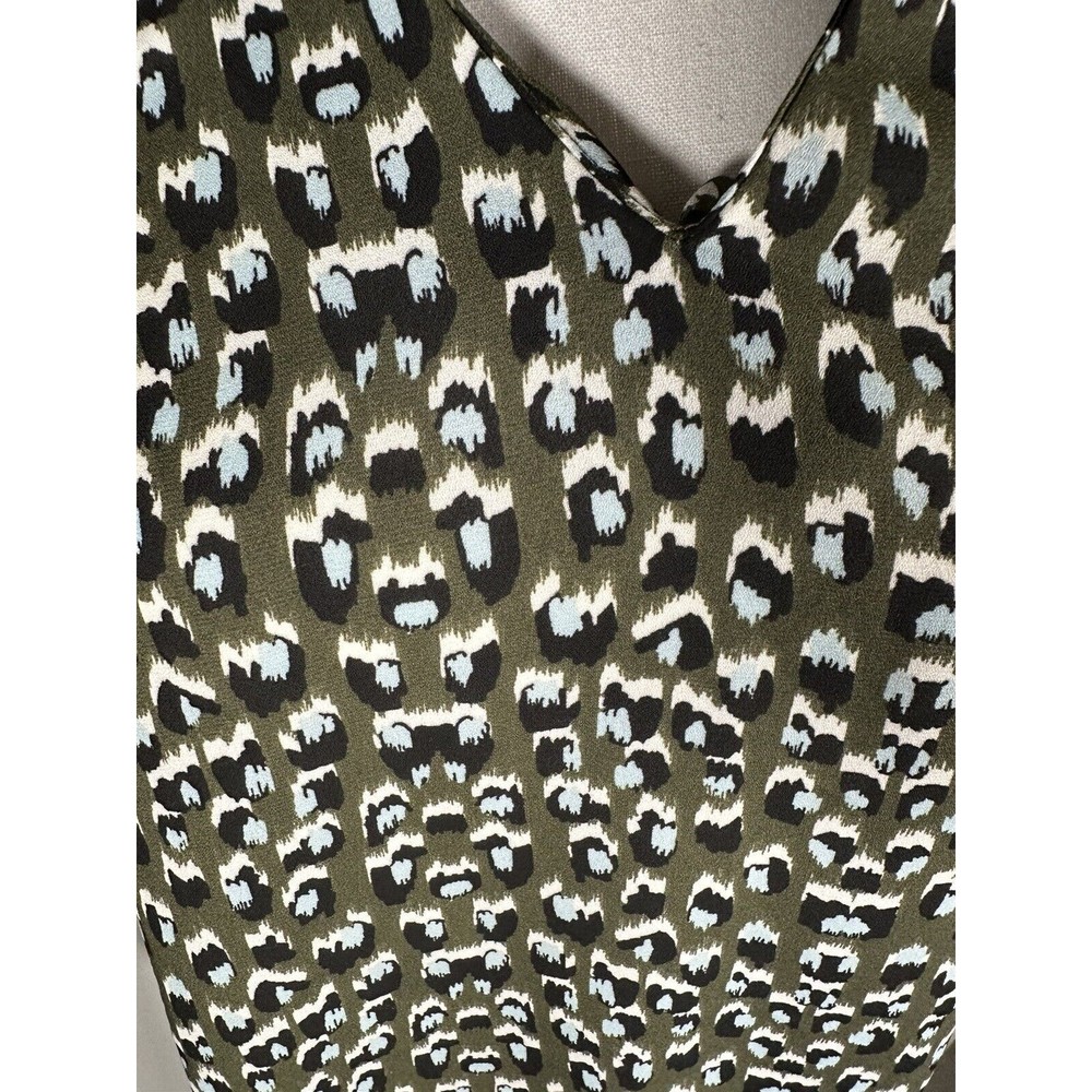 Monteau Women's Sleeveless Mock Neck Top Multicolor Size Medium - Picture 2 of 6